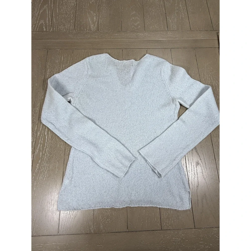 Vintage‎ Abercrombie & Fitch Sweater Womens Large Light Blue Merino Wool Blend
